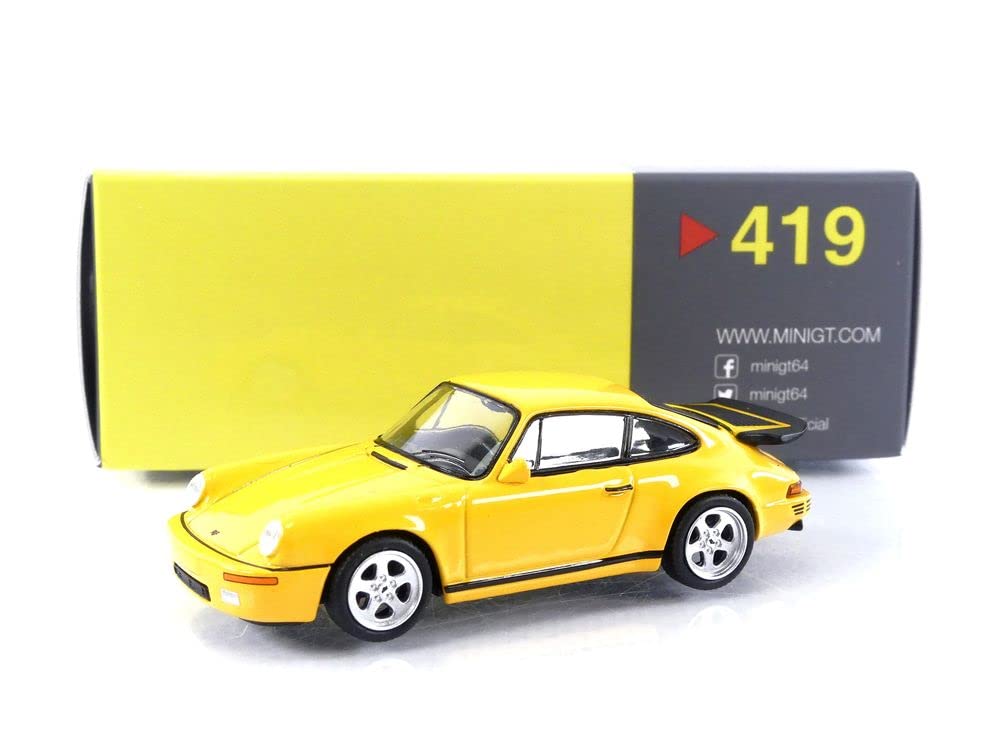 Amazon | MINI GT 1/64 RUF CTR 1987 ブロッサム イエロー (左